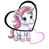 Einhorn Herz Herzen Valentin