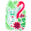 Tropical Cat & Flamingo - Summer 2025