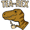 Tea Rex Dinosaur with Cup