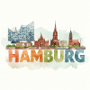 Hamburg Aquarell