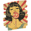 Lollipop lollipop lollipop sweet retro