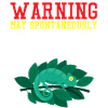 Fun Warning Lizard Talk Design