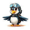The Adventurous Penguin Pilot