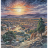 Sunset over the ancient city