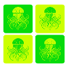 Jellyfish – Minimal Ocean Art
