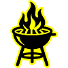 Grill Symbol Fire