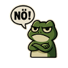 Nope Frog – Agacé et drôle