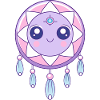 Kawaii pink and purple dreamcatcher