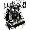 Musique Chat DJ Fête Platines Fun