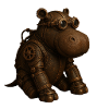 Hippopotame steampunk