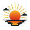 image soleil couchant