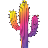 Cactus Arc-en-Ciel - Ambiance Soleil Couchant