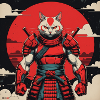 Samurai Cat Warrior