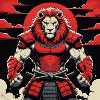 Samurai Lion Warrior