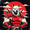 Samurai Dog Guardian