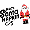 Black Santa Napkin