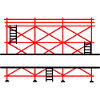 Scaffolding banner for scaffolding builder