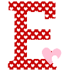 Letter E heart