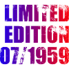 66th Birthday Limited Edition 07/1959