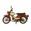 DDR Moped Zeichnung