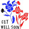get well soon flower greeting