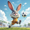 Fußball Hase
