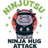 Ninja Cuddle Hippo