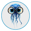 Qualle mit Taucherbrille