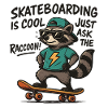 Raccoon Skate Lightning Style