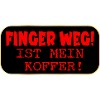 KOFFER FINGER WEG AUFKLEBER