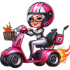 Race mobility scooter granny