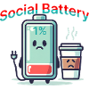 Social Battery – Funny Selfcare Design