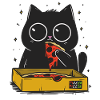Pizza Kitty en couleur