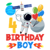 Space Adventure 4 Birthday Boy