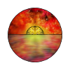 Cosmic Sunset Scene