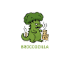 Broccoli Monster Cartoon – Broccozilla