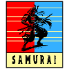 Retro Samurai Warrior
