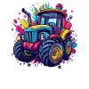Bunter Traktor
