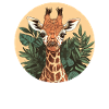 Giraffe im Dschungel