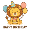 Lion Birthday Party Motif