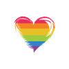 LGBTQ Pride Month - Rainbow Heart