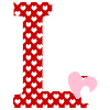 Letter l heart