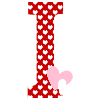 Letter i heart