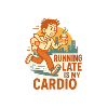Running late cardio man