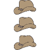 Three hats