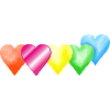 bunte Herzen