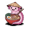 Ramen Axolotl Japanese Style