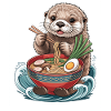 Japanese style ramen otter