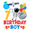 Astronaut 7 Birthday Boy