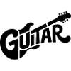 Guitar - Cool Guiratist Music Logo